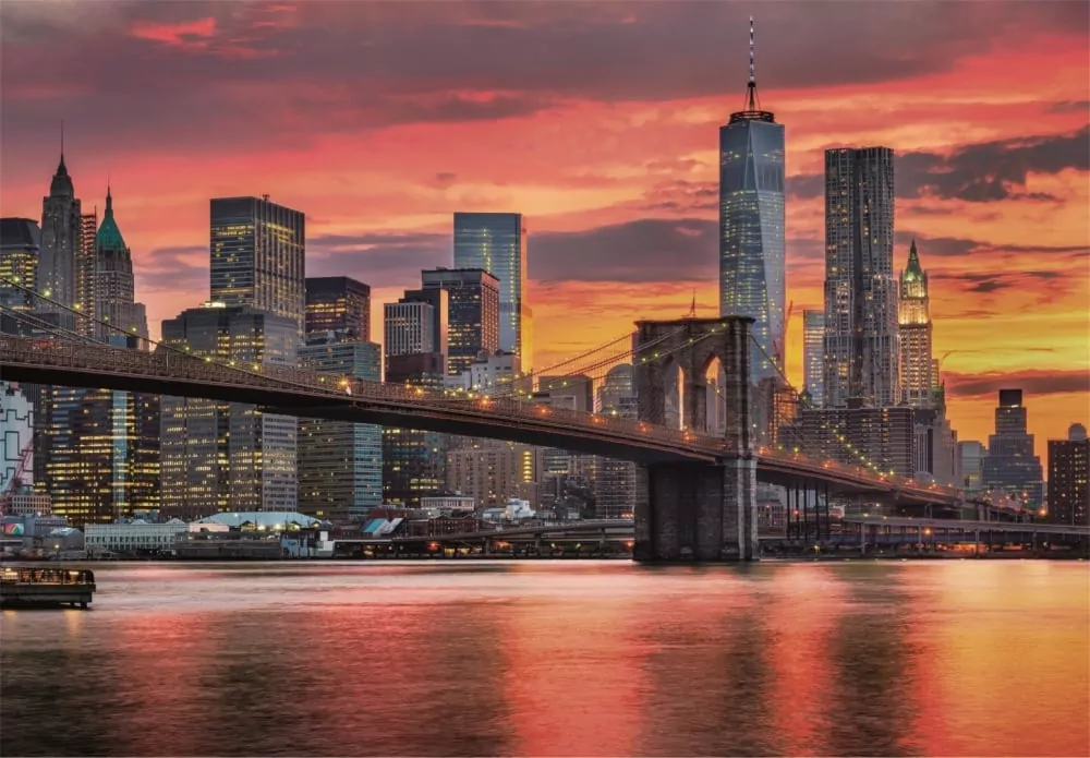 Puzzle 1500. East River at dusk - tantis.pl