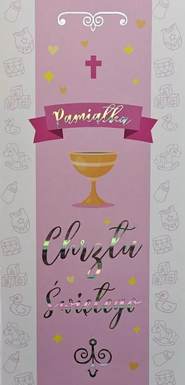 Karnet Chrzest dziewczynka - tantis.pl