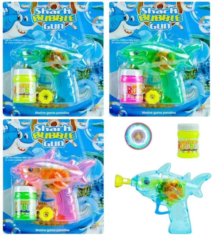 Pistolet na bańki rekin MIX - tantis.pl