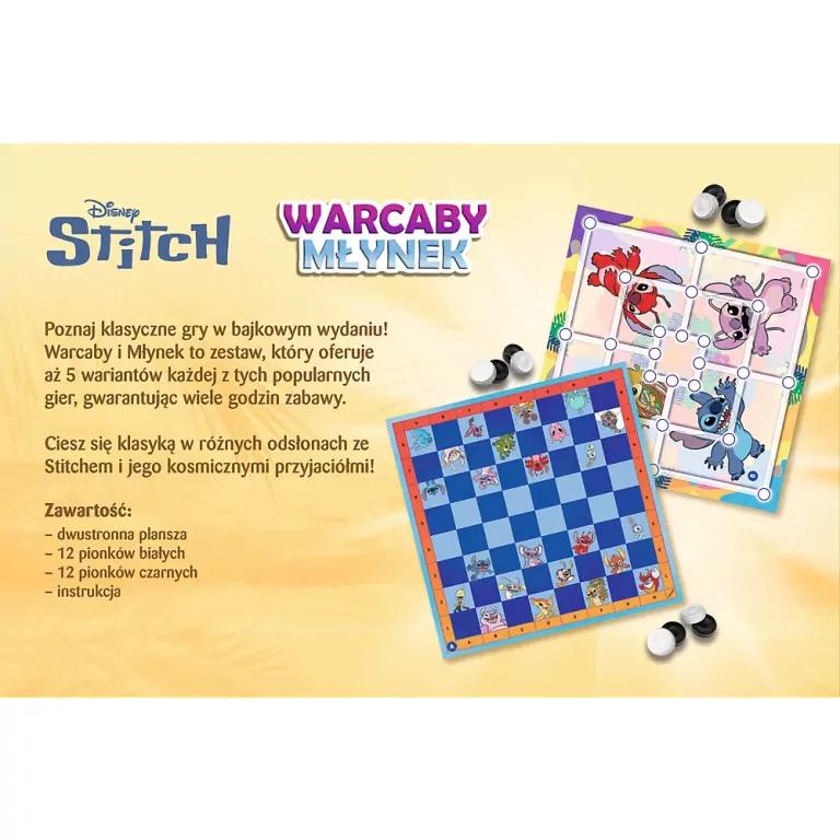 Warcaby i Młynek Lilo&Stitch - tantis.pl