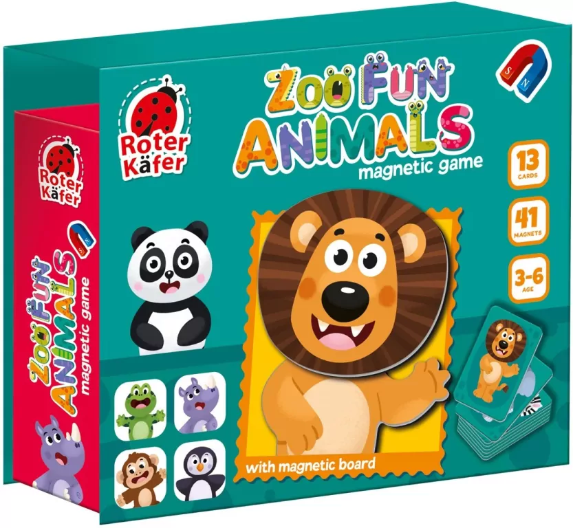 Układanka magnetyczna Zabawne zwierzęta w ZOO - tantis.pl