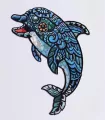 Puzzle drewniane eko 84 Delfin A4 - tantis.pl