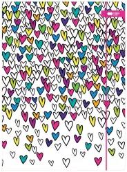 Teczka z gumką A4 My Love biała HAPPY COLOR