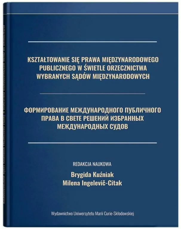 Kształtowanie się prawa międzynarodowego publicznego w świetle orzecznictwa wybranych sądów międzynarodowych - tantis.pl
