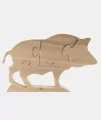 Puzzle przestrzenne Dzik - tantis.pl