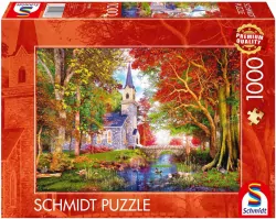 Puzzle PQ 1000 Kościółek w lesie G3