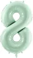 Balon foliowy cyfra 8 72cm zielony - tantis.pl
