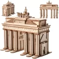 Puzzle drewniane 3D Brama Brandenburska - tantis.pl