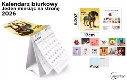 Kalendarz 2026 biurkowy 17x20cm Pies