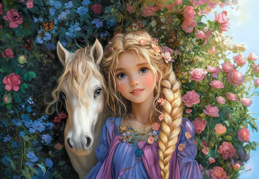 Puzzle 1500 Princess With A Horse - tantis.pl
