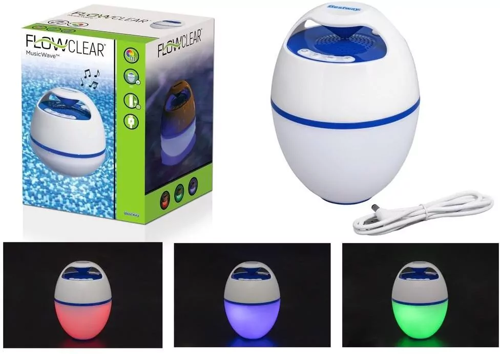Pływający głośnik bluetooth. LED - tantis.pl