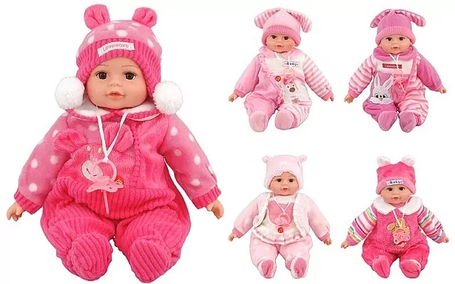 Lalka bobas 35cm z dźwiękiem. Mix - tantis.pl