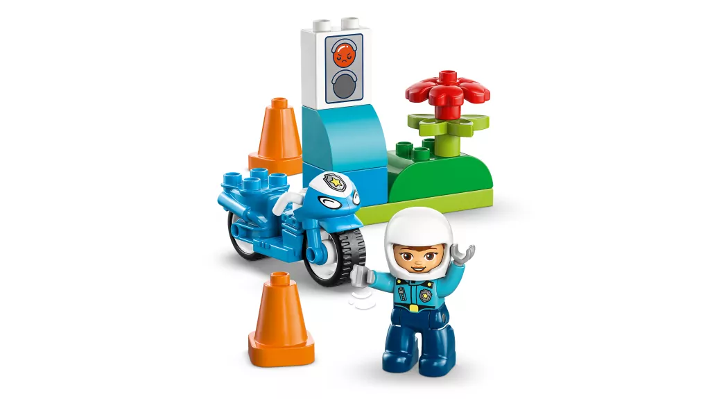 LEGO® Duplo.  Niebieski motocykl policyjny 10471 - tantis.pl