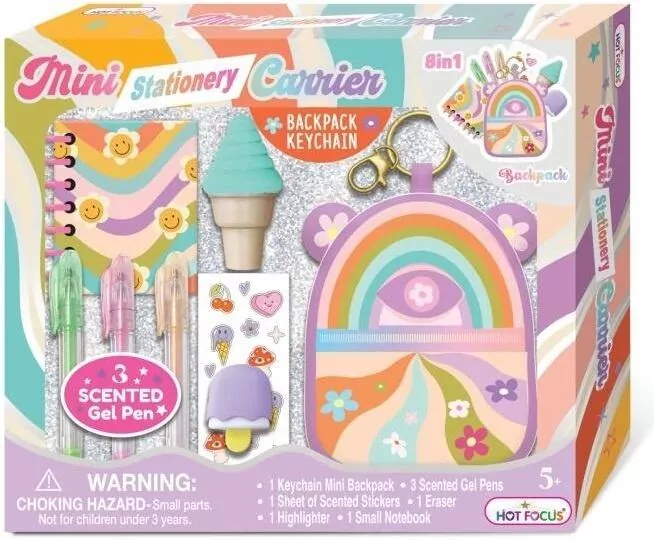 Zestaw miniaturek z mini-plecaczkiem Kwiaty - tantis.pl