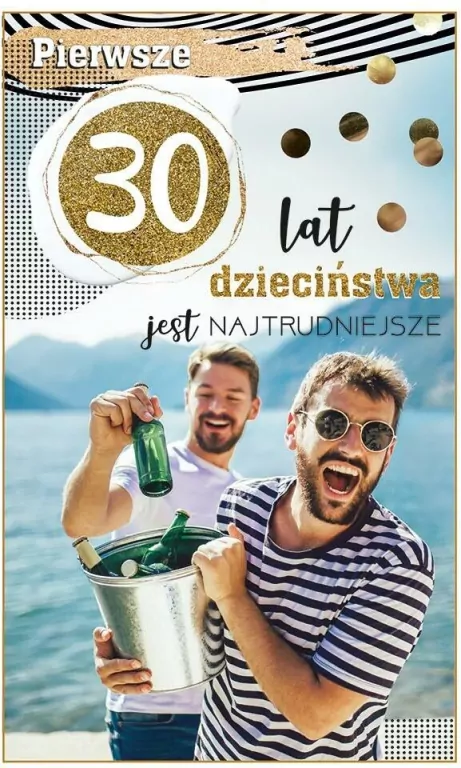 Kartka okolicznościowa. Urodziny 30 - tantis.pl