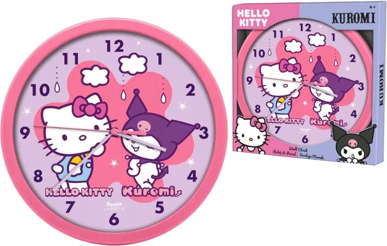 Zegar ścienny Hello Kitty 25 cm HK50199 - tantis.pl