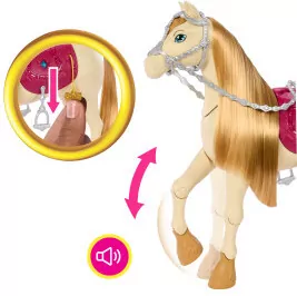 Tańczący koń z akcesoriami Barbie - tantis.pl