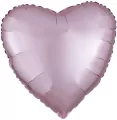 Balon foliowy Lustre Pastel różowy serce 43cm - tantis.pl