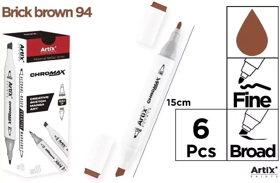 Marker Chromax z 2 końcówk. brick brown 94 - tantis.pl