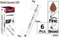 Marker Chromax z 2 końcówk. brick brown 94 - tantis.pl