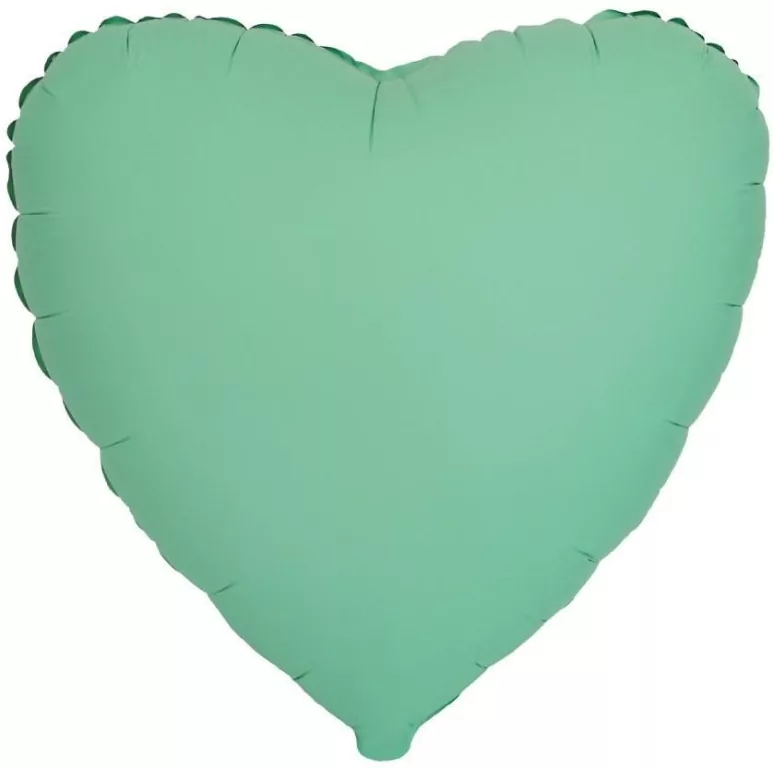 Balon foliowy Serce matowy miętowy 45cm - tantis.pl