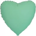 Balon foliowy Serce matowy miętowy 45cm - tantis.pl