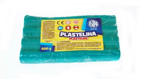 Astra. Plastelina 0.5kg, Zielona - tantis.pl