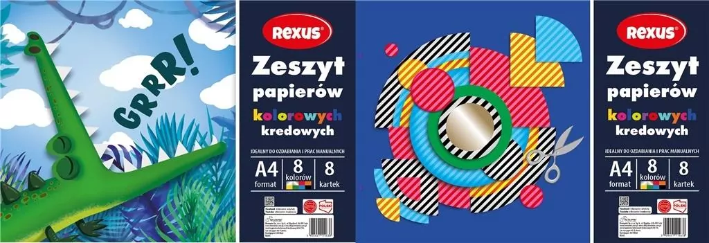 Zeszyt papierów kolor. kredowanych A4/8K (10szt) - tantis.pl
