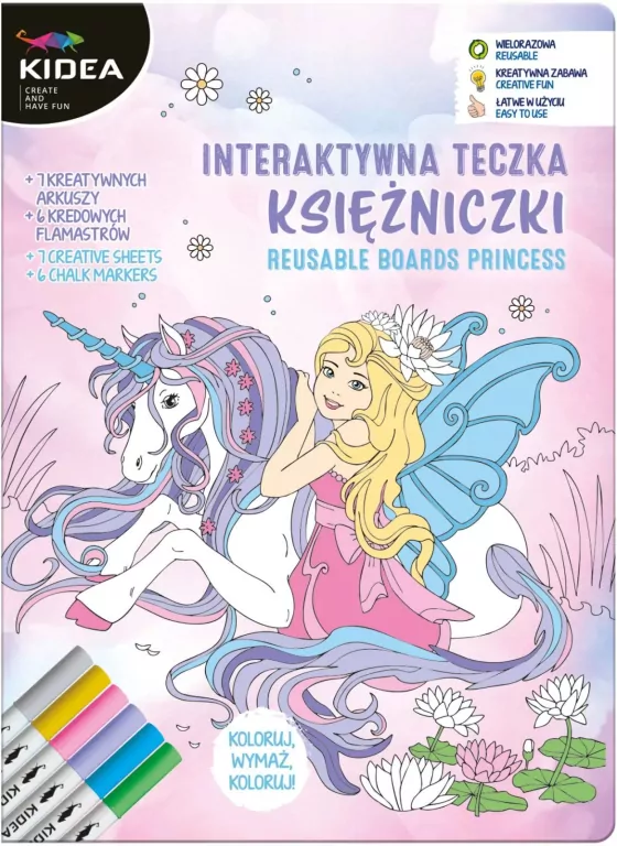 Teczka interaktywna księżniczki KIDEA - tantis.pl