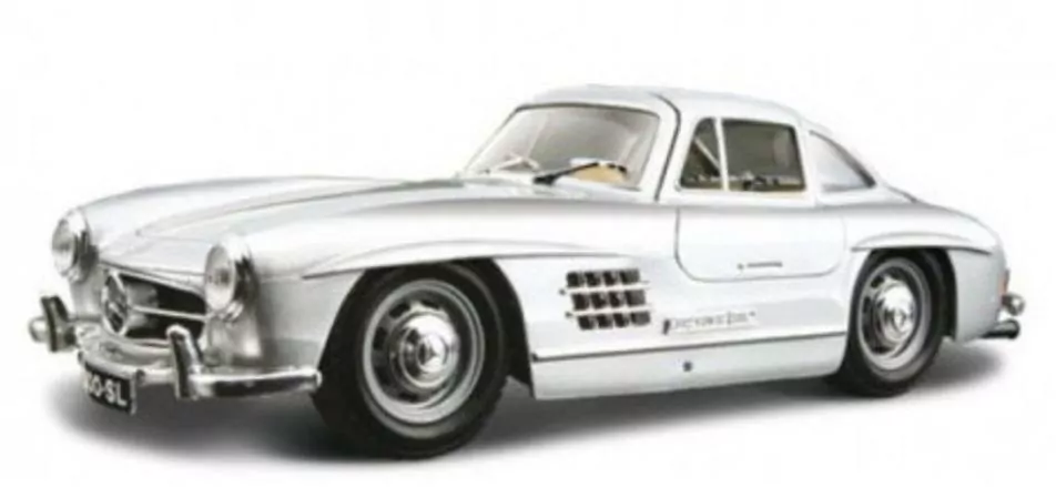 Mercedes-Benz 300SL 1954 Silver 1:24 BBURAGO - tantis.pl