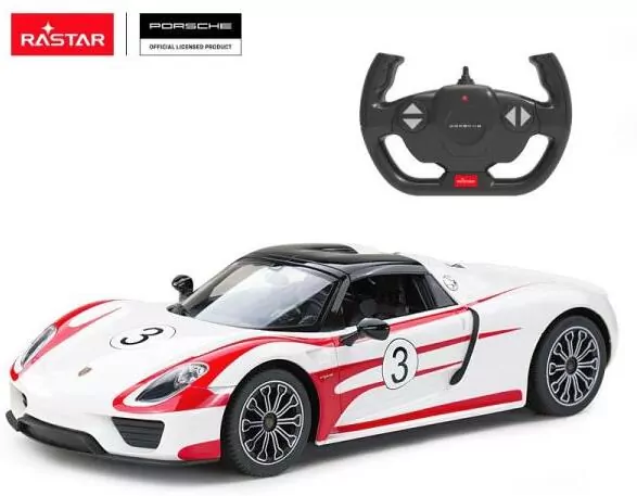 Auto na radio Porsche 918 Spyder Weissach 1:14 70710 RASTAR - tantis.pl