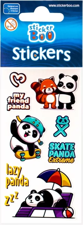 Naklejki Sticker BOO Leniwiec, Lama, Panda mix - tantis.pl