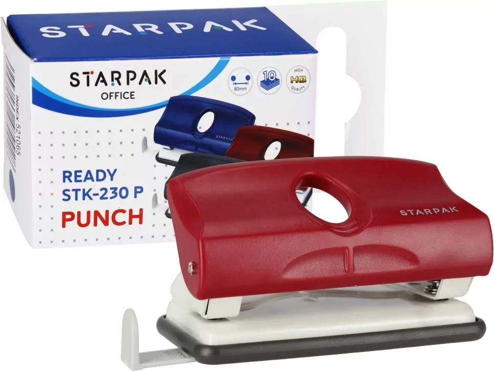 Dziurkacz STK-230 P bordowy - tantis.pl