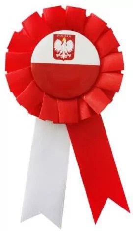 Kotylion narodowy biało-czerwony - tantis.pl