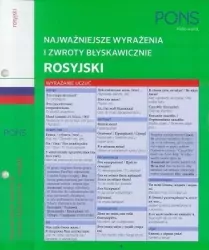 Najważniejsze wyrażenia i zwroty błyskawicznie Rosyjski