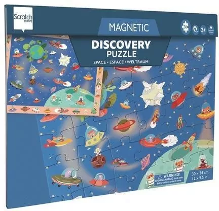 Puzzle magnetyczne i gra 2w1. Kosmos - tantis.pl