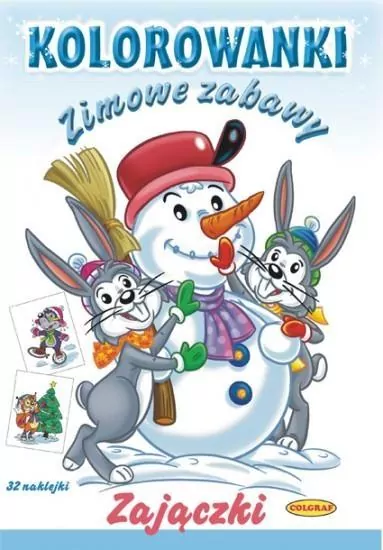 Kolorowanki. Zimowe zabawy - Zwierzątka - tantis.pl