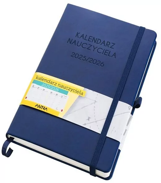Kalendarz 2025/2026 A5 nauczyciela TDW niebieski - tantis.pl