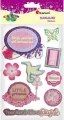 Naklejki papierowe 3D little princess mix 8szt - tantis.pl