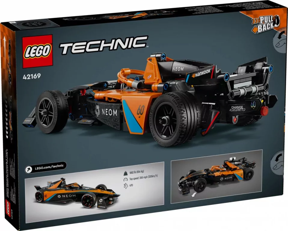 LEGO® Technic. NEOM McLaren Formula E Race Car 42169 - tantis.pl