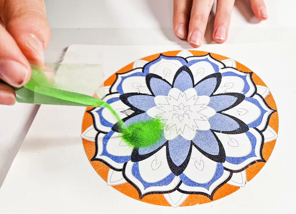 Piaskowe Malowanki Mandala 1 Sand Art - tantis.pl