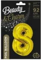 Balon foliowy. "Cyfra 8", złota, 92 cm - tantis.pl