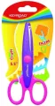 Nożyczki szkolne 13cm. Ozdobne zygzak. Mix - tantis.pl