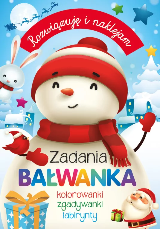 Rozwiązuję i naklejam. Zadania Bałwanka - tantis.pl
