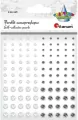 Perełki samoprzylepne okrągłe 120szt białe srebrne - tantis.pl
