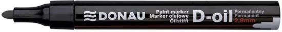 Marker olejowy okrągły 2,8mm. D-Oil. Czarny