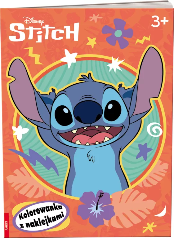 Disney. Stitch. Kolorowanka z Naklejkami - tantis.pl