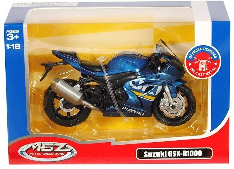 Suzuki GSX-R1000/ 67703/blue. MSZ 1:18 - tantis.pl