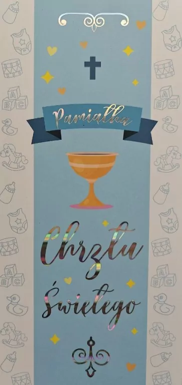 Karnet Chrzest chłopiec - tantis.pl