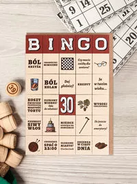 Kartka. Bingo 30 Urodziny - tantis.pl